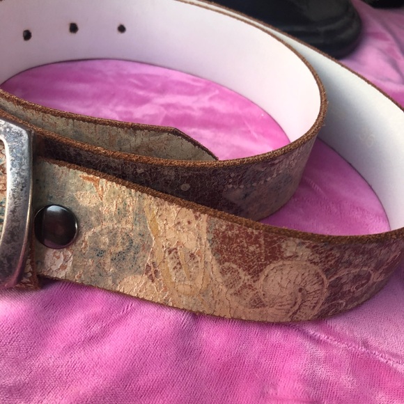 Vintage Keldon ln Distressed leather belt 36” BOHO Distressed - Picture 5 of 8